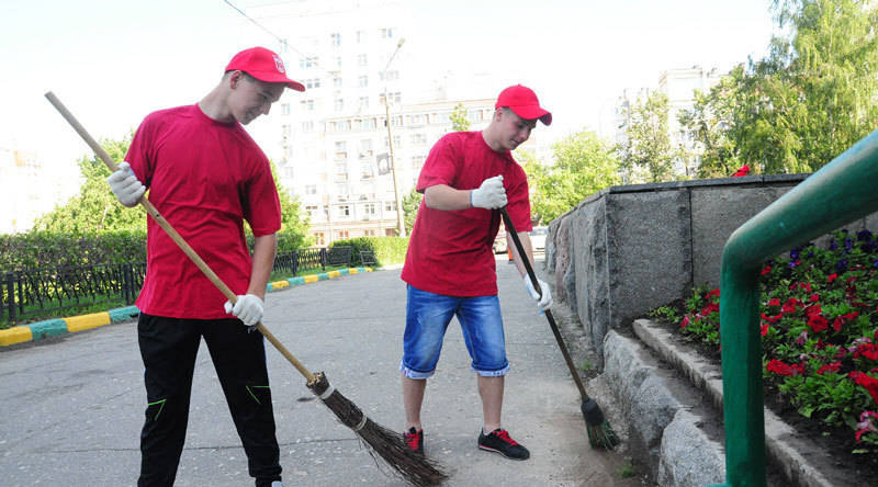 Нижегородские подростки на славу помогали взрослым