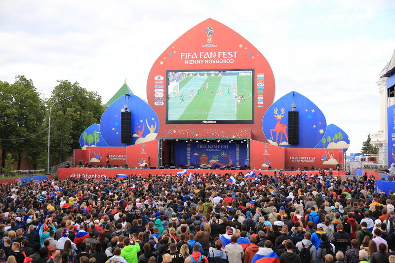 26 200 человек посетили Фестиваль болельщиков FIFA в Нижнем Новгороде в день его открытия