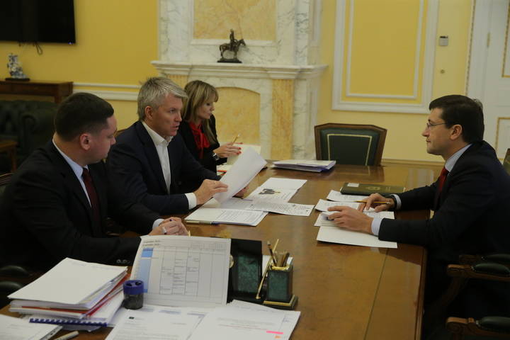 Павел Колобков и Глеб Никитин провели рабочую встречу в Москве