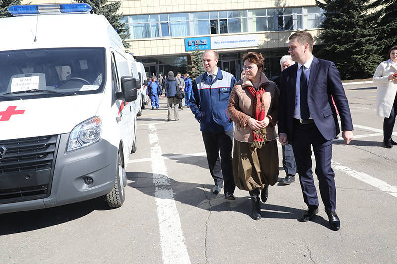 24 автомобиля скорой помощи марки ГАЗ переданы медицинским учреждениям Нижегородской области (фоторепортаж)