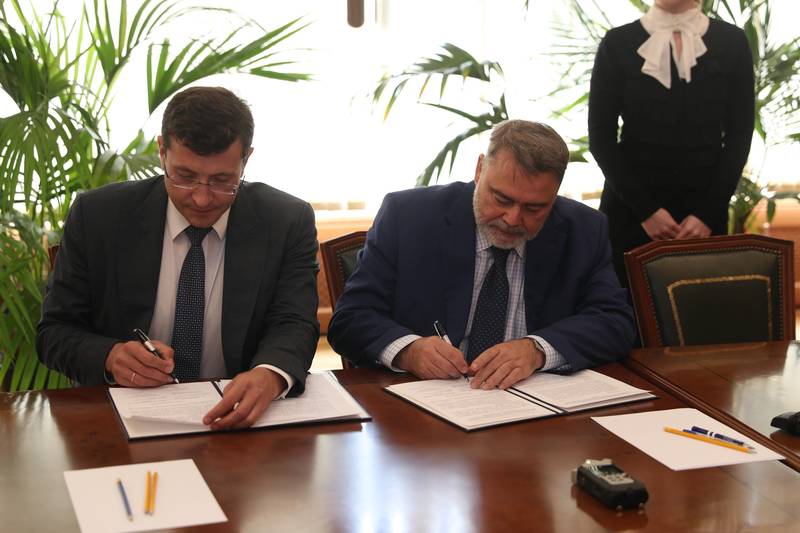 Глеб Никитин и Игорь Артемьев подписали дополнительное соглашение о сотрудничестве