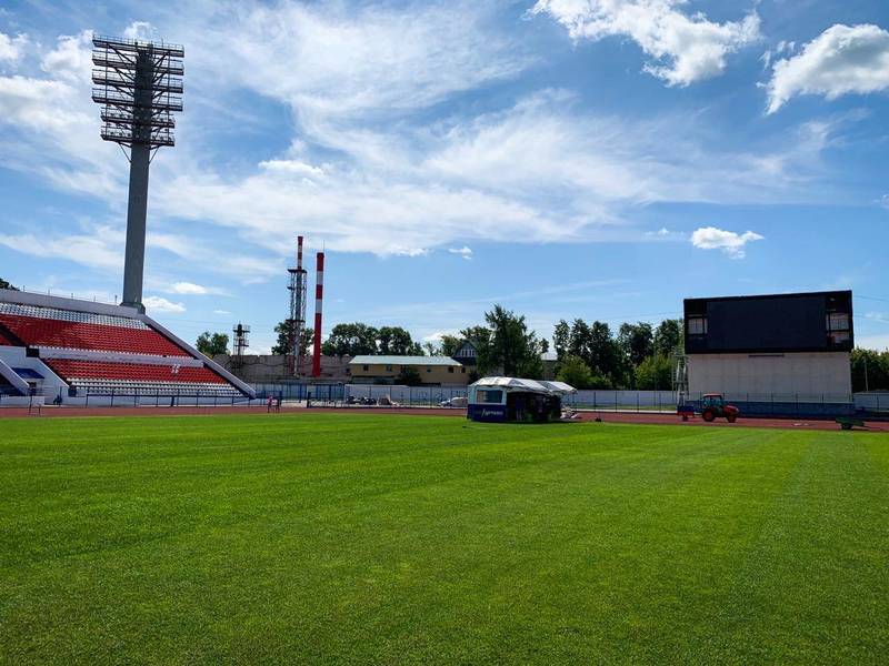 Прошивка футбольного поля началась на стадионе «Локомотив» в рамках реализации Концепции наследия ЧМ-2018