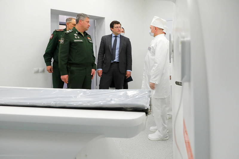 Владимиру Путину доложили о завершении строительства медицинского центра Минобороны в Нижнем Новгороде