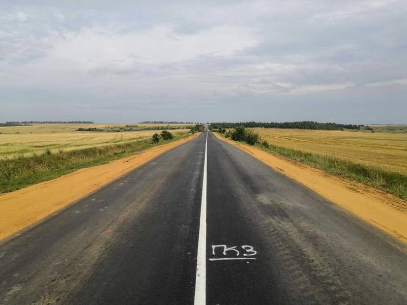 На границе Нижегородской области и Мордовии отремонтировали дорогу протяженностью 7,1 км