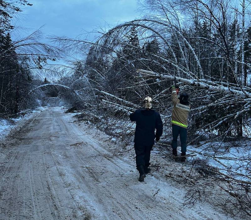 Специалисты ГУАД расчистили 12 км дороги в Сергачском районе после ледяного дождя 