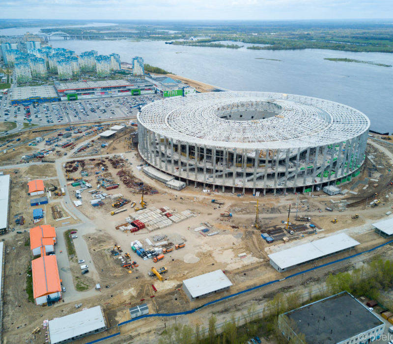 Строительство объектов к чемпионату мира по футболу в Нижнем Новгороде вышло на финишную прямую