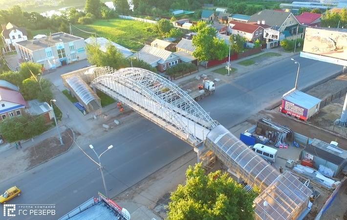 Первые в России надземные переходы из алюминия установлены в Нижегородской области