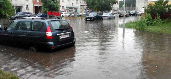 На Нижегородскую область обрушилась гроза