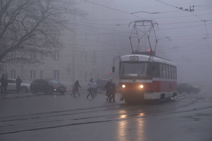 В нижнем Новгороде и области образовался густой туман