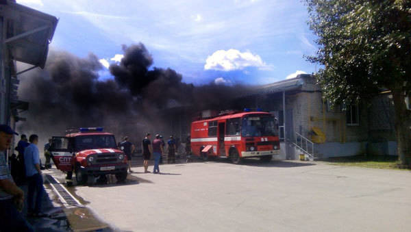 Склад матрасов горел в Нижнем Новгороде