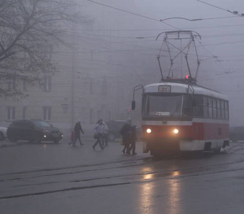 В нижнем Новгороде и области образовался густой туман