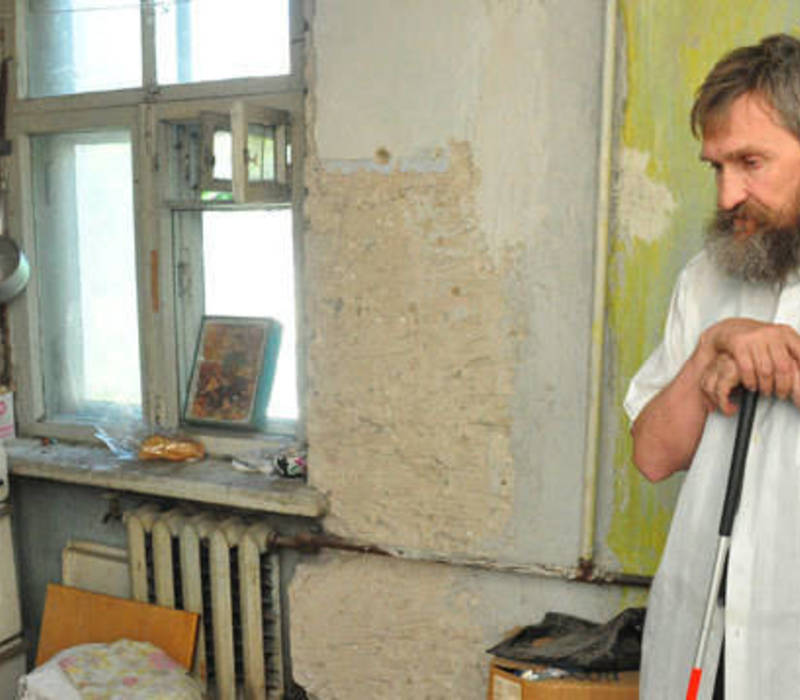 Слепой инвалид после всех испытаний ждет лучшего