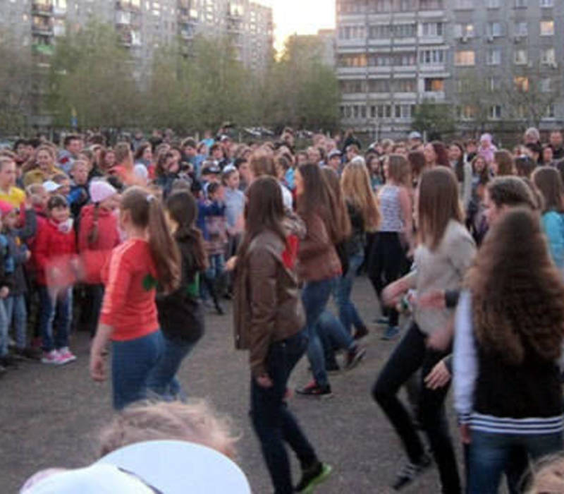 Флешмоб состоялся на одной из площадей Нижнего