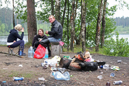 В Нижегородской области природу продолжают захламлять