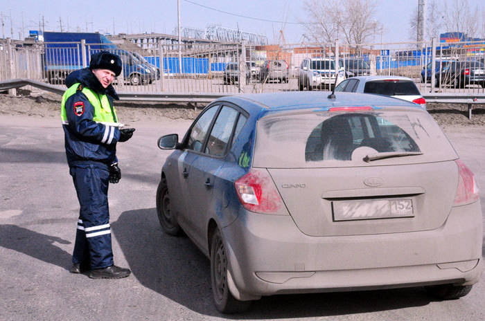 За грязный автомобиль можно будет схлопотать 10 суток ареста