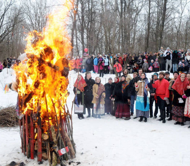 В Нижнем Новгороде проводили масленицу