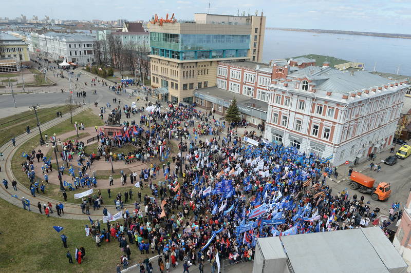 Более 5 тысяч нижегородцев приняли участие в митинге профсоюзов