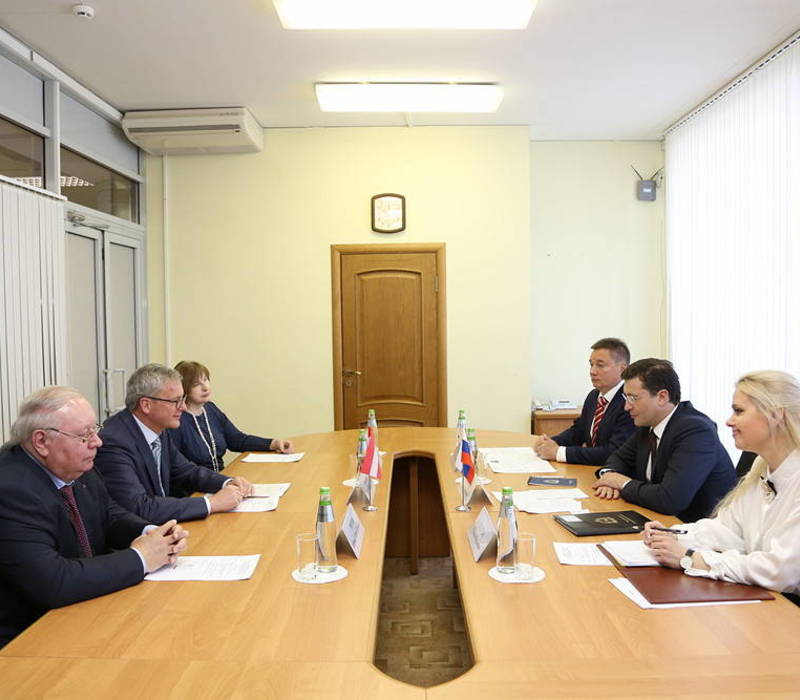 Глеб Никитин стал первым главой региона РФ, с которым встретился новый посол Австрии в России