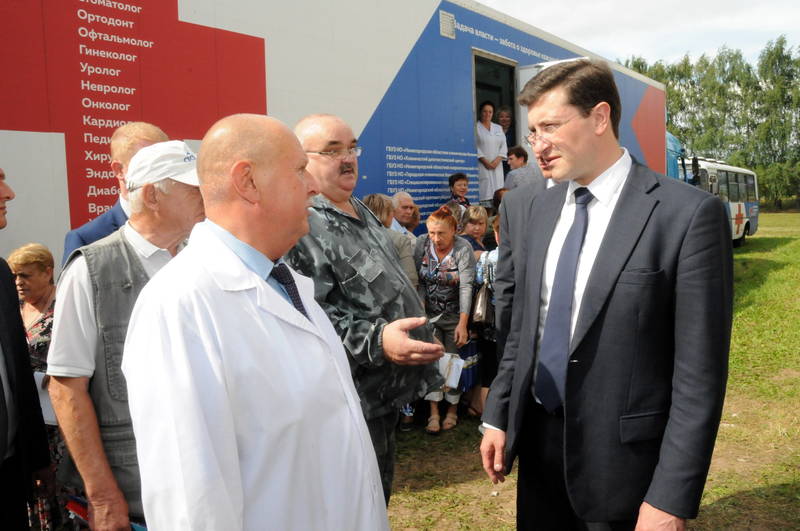 Глава региона Глеб Никитин проверил работу северного «Поезда здоровья» в д.Чернуха Кстовского района