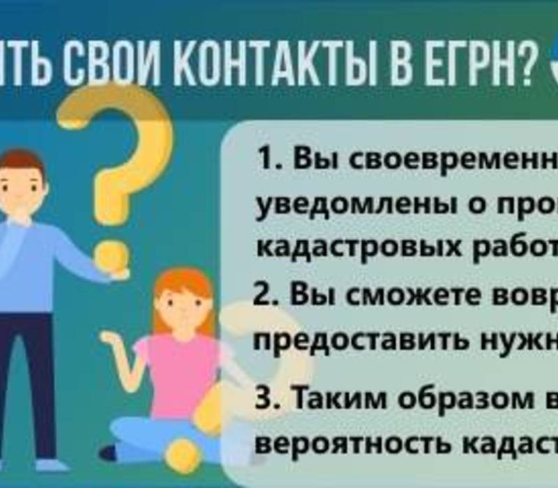 Кадастровая палата рекомендовала внести контактные данные в ЕГРН для упрощения оформления «лишних метров»