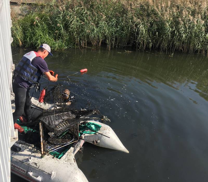 Водолазы приступили к очистке Мещерского озера от мусора