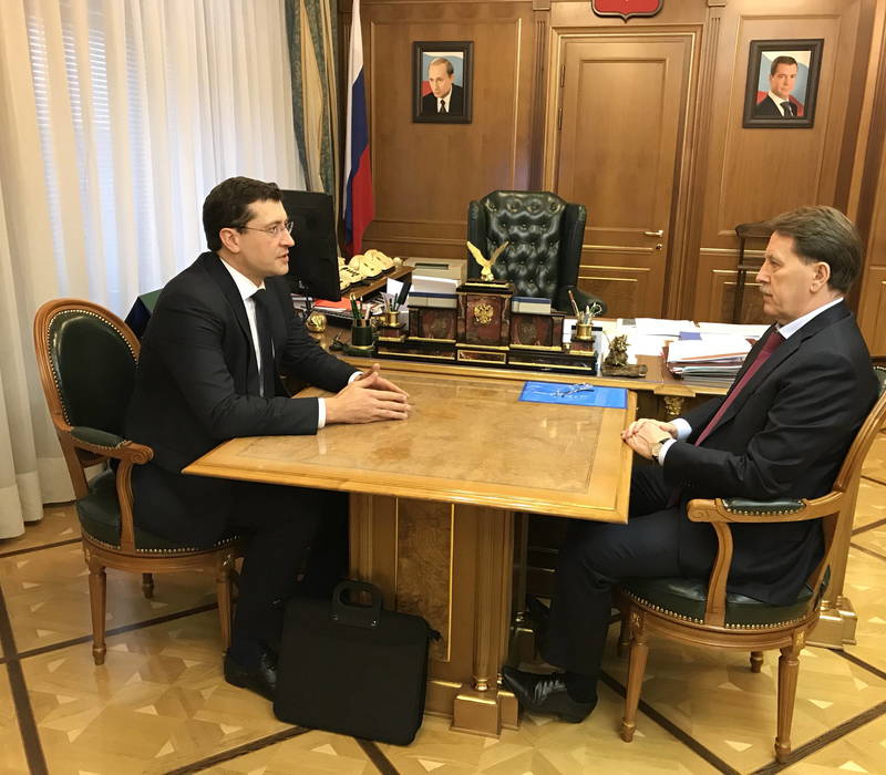 Глеб Никитин рассказал вице-премьеру Алексею Гордееву о переходе Нижегородской области на новую систему обращения с отходами