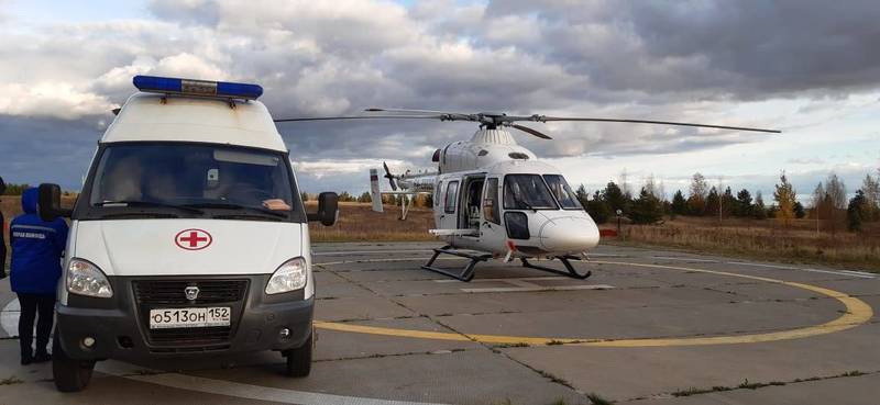 Пациента из Починок с помощью санавиации доставили в региональный сосудистый центр