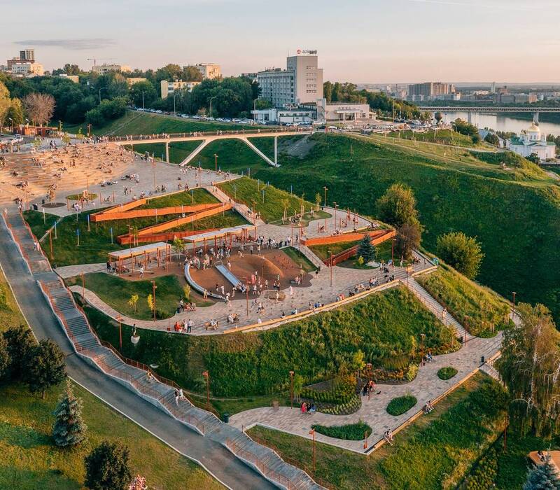 Парк 800-летия Нижнего Новгорода занял лидирующие позиции во всех номинациях конкурса главных достопримечательностей страны
