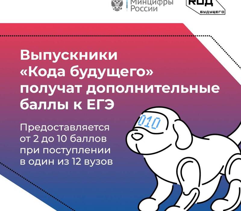Нижегородцы могут получить дополнительные баллы к ЕГЭ в 12 вузах страны в рамках проекта «Код будущего»
