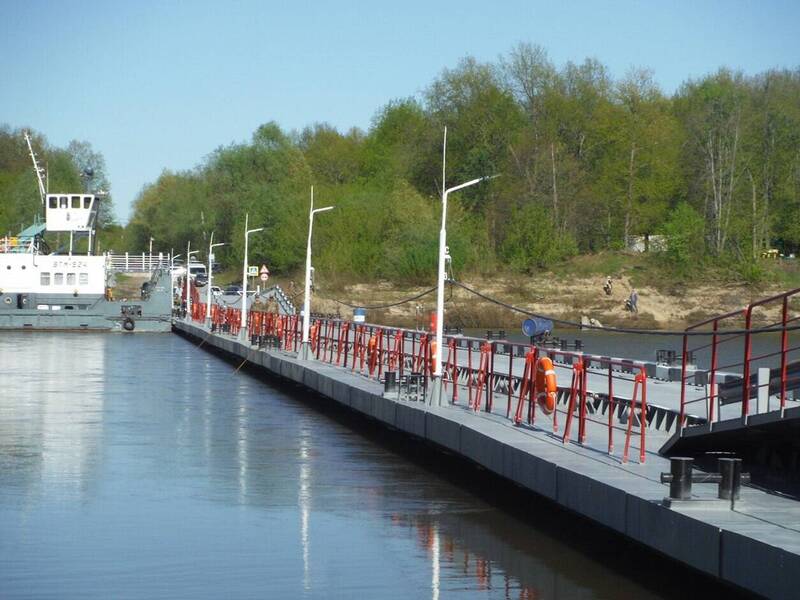 На месяц раньше срока отремонтирован наплавной мост через Суру в Пильнинском округе