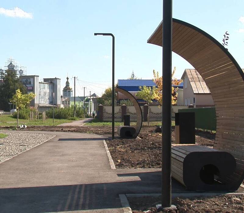 В Шатках Нижегородской области благоустроили по нацпроекту улицу 1 Мая