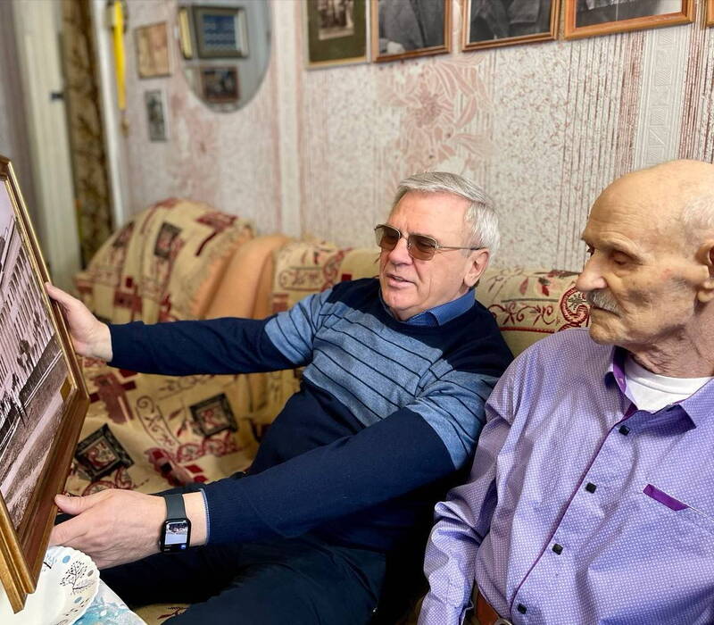 Евгений Люлин поздравил со 100-летием участника Великой Отечественной войны, своего учителя и наставника Вениамина Рассказова