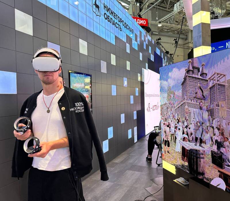 Нижегородская VR-экспозиция «Константин Маковский. Воззвание Минина» представлена на выставке «Россия» в Москве