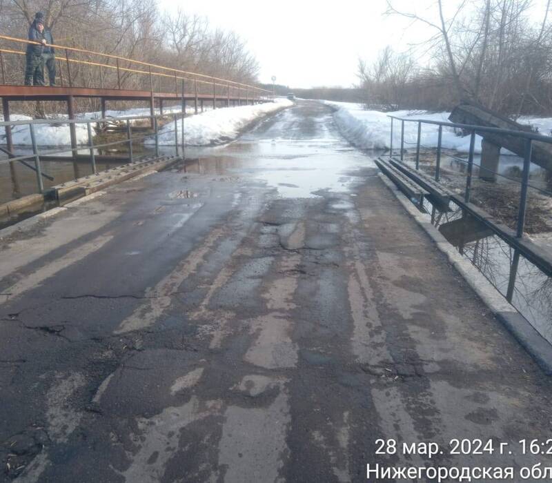 Движение по двум переливным мостам закрыто в Нижегородской области