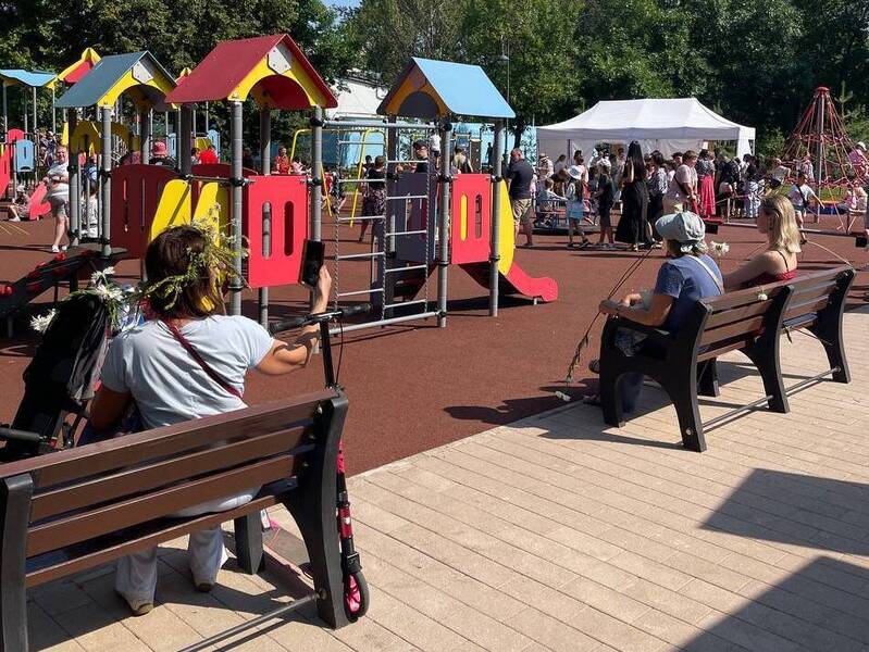 В парке 1 Мая появились футбольные и танцплощадки, фудзона и современные аллеи