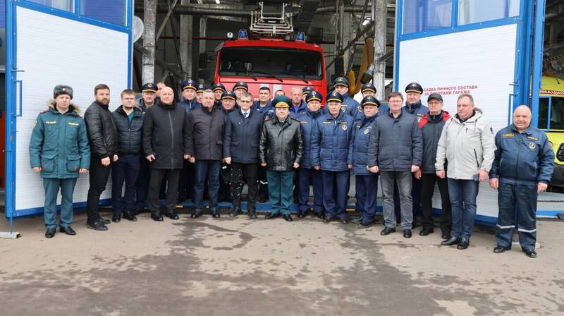 В поселке Новинки состоялось торжественное открытие нового здания пожарной части