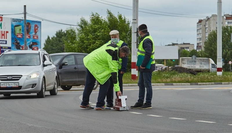 В Дзержинске проверили качество нанесения дорожной разметки