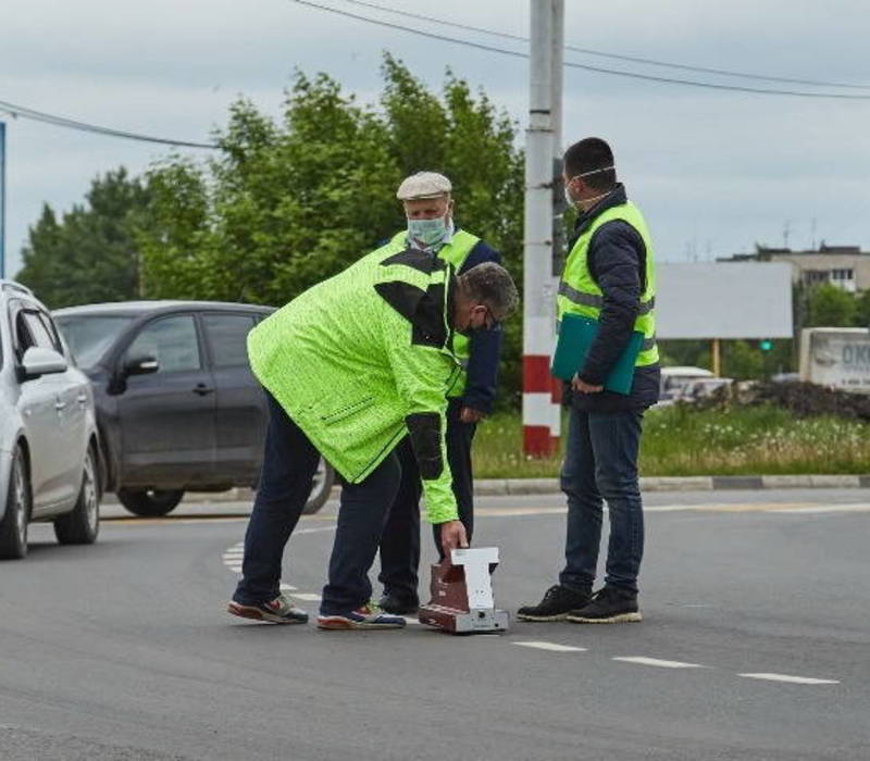 В Дзержинске проверили качество нанесения дорожной разметки