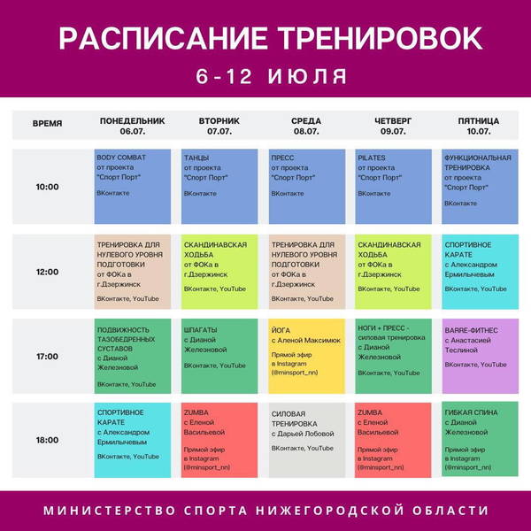 Новые направления появились в рамках онлайн-проекта «Ни дня без спорта»