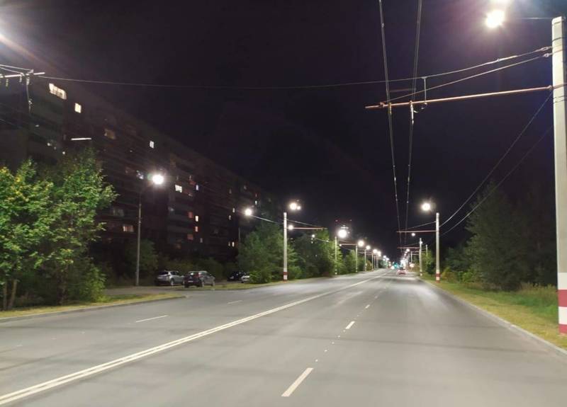 В Дзержинске завершены работы по монтажу дополнительного освещения проспекта Циолковского