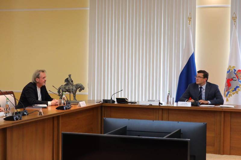 Глеб Никитин провел встречу по вопросу создания памятника Александру Невскому 