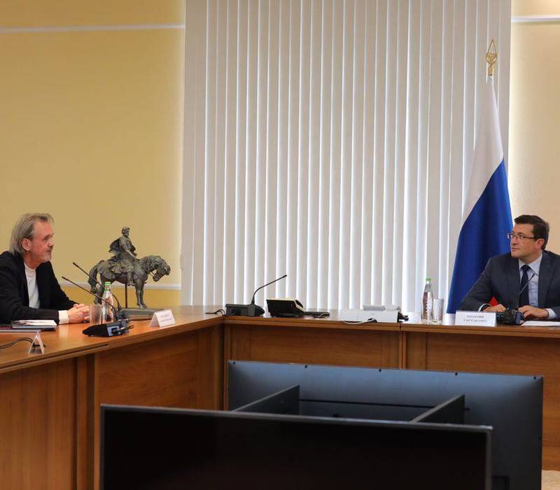 Глеб Никитин провел встречу по вопросу создания памятника Александру Невскому 