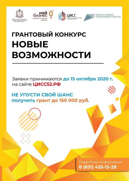 Гранты до 150 тысяч смогут получить социальные предприниматели Нижегородской области