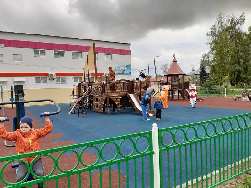 Благоустройство парка завершилось в рабочем поселке Пильна