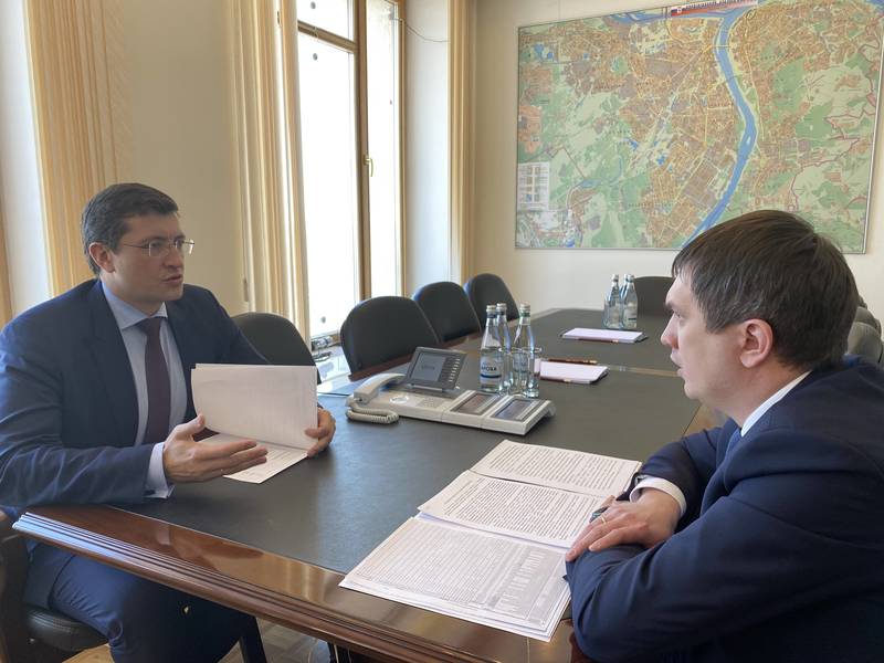 Ситуацию в магазинах Глеб Никитин обсудил с руководителем нижегородского УФАС Ленаром Шафигуллиным
