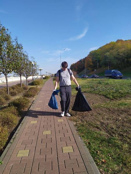 14 мешков мусора собрали в Нижнем Новгороде во время экозабега 