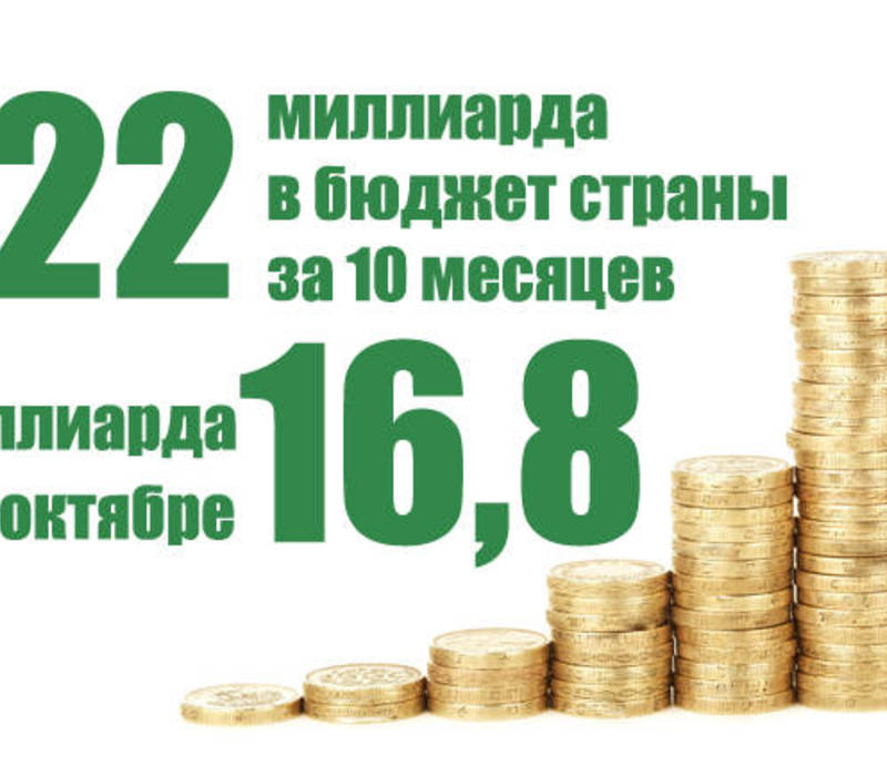 Перечисления в федеральный бюджет за 10 месяцев 2020 года