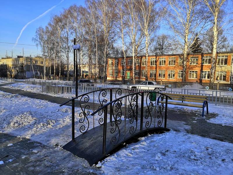 В селе Новоликеево Кстовского района открылся сквер «Мостик желаний» 