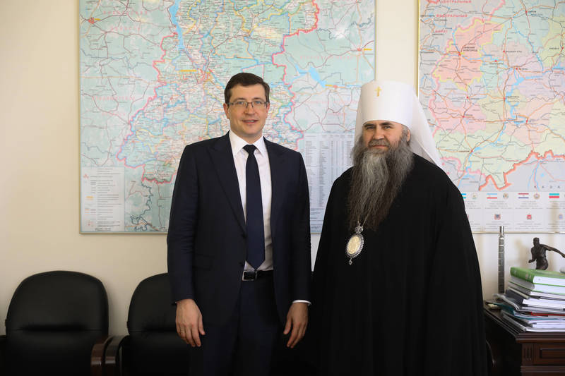 Глеб Никитин и митрополит Нижегородский и Арзамасский Георгий обсудили подготовку к празднованию 800-летия Нижнего Новгорода