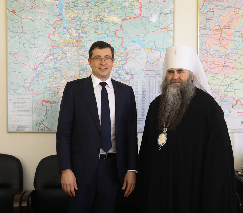 Глеб Никитин и митрополит Нижегородский и Арзамасский Георгий обсудили подготовку к празднованию 800-летия Нижнего Новгорода